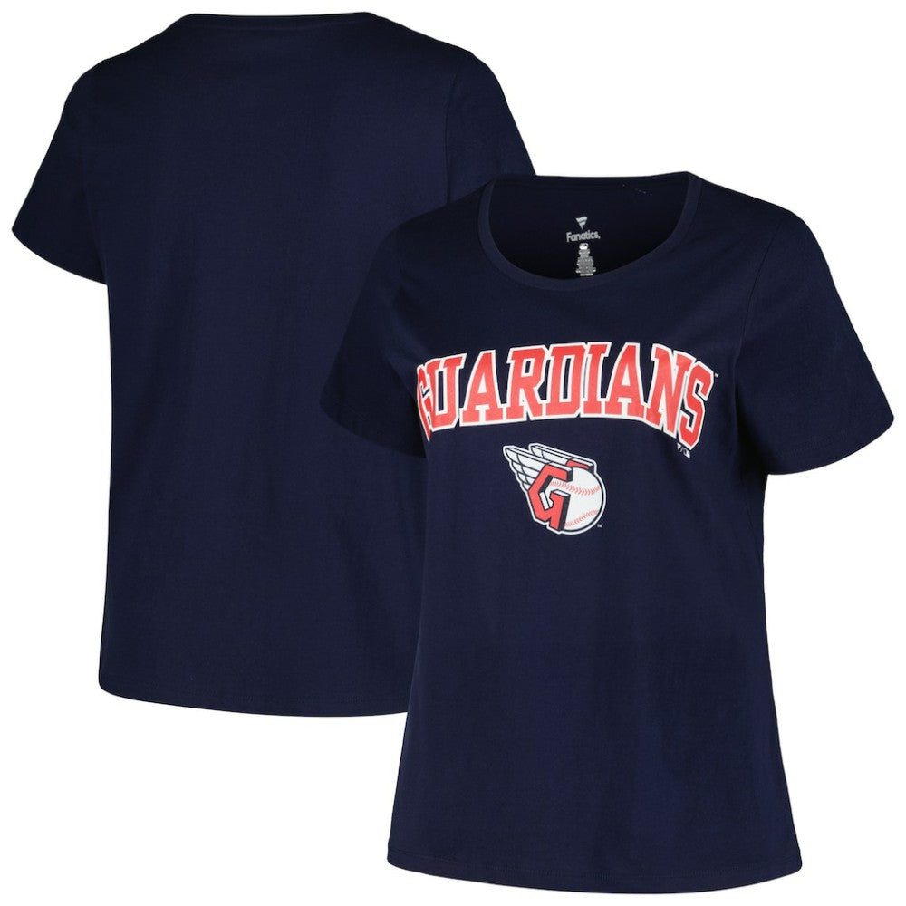 Cleveland Guardians Profile Women's Plus Size Arch Logo T-Shirt - MLB T-shirts