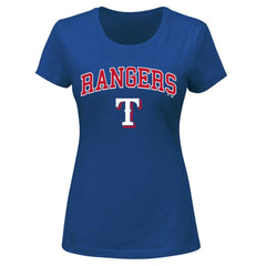 Texas Rangers Profile Women's Plus Size Arch Logo T-Shirt - MLB T-shirts