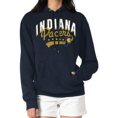 Navy Indiana Pacers G-III 4Her by Carl Banks Women's Filigree Logo Pullover Hoodie - Navy shop | NBA
