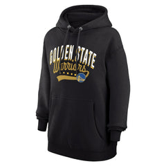 Black Golden State Warriors G-III 4Her by Carl Banks Women's Filigree Logo Pullover Hoodie - Black discount | NBA