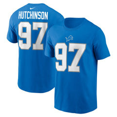 Detroit Lions Aidan Hutchinson Youth Player Name & Number T-Shirt | NFL Online