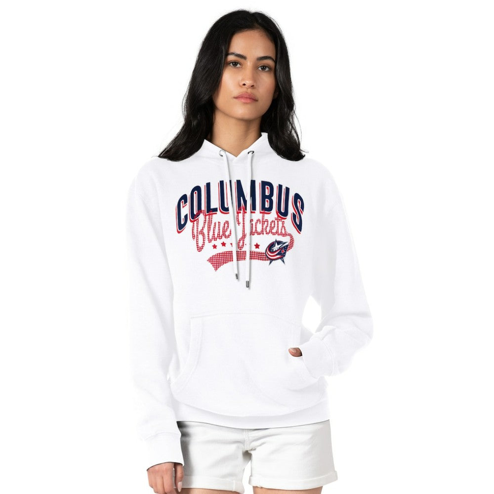 Columbus Blue Jackets G-III 4Her by Carl Banks Women's Filigree Logo Pullover Hoodie – White - NHL Hoodies