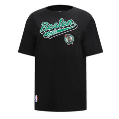 Black Boston Celtics Pro Standard Women's Script Boyfriend T-Shirt | NBA