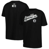 Black Brooklyn Nets Pro Standard Women's Script Boyfriend T-Shirt | NBA