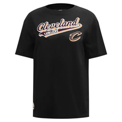 Black Cleveland Cavaliers Pro Standard Women's Script Boyfriend T-Shirt sale | NBA