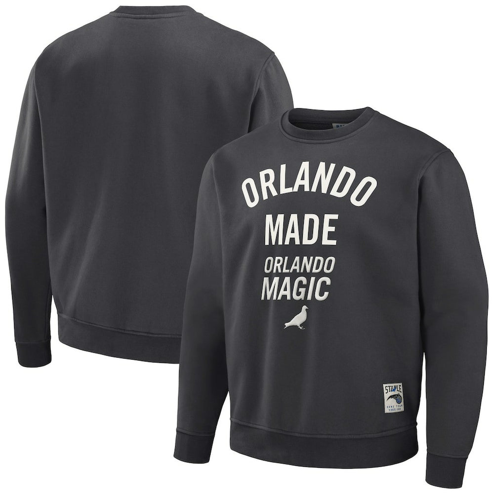 Anthracite Orlando Magic NBA x Staple Plush Pullover Sweatshirt | NBA