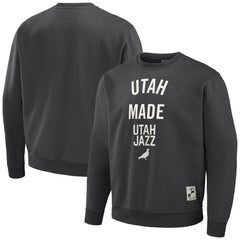Anthracite Utah Jazz NBA x Staple Plush Pullover Sweatshirt | NBA