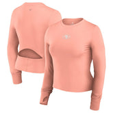 San Francisco 49ers Women's Studio Fitted Long Sleeve Gym Top | NFL On sale