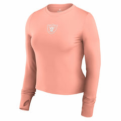 Las Vegas Raiders Women's Studio Fitted Long Sleeve Gym Top | NFL Discount