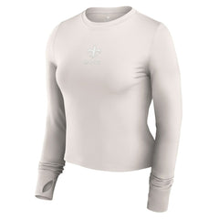 New Orleans Saints Women's Studio Fitted Long Sleeve Gym Top | NFL Online