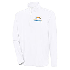 Los Angeles Chargers Antigua Hunk Quarter-Zip Pullover Top | NFL Outlet