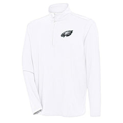 Philadelphia Eagles Antigua Hunk Quarter-Zip Pullover Top | NFL Discount