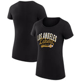 Los Angeles Lakers G-III 4Her by Carl Banks Women's Super-Slim Fit Lightweight Filigree Logo T-Shirt - Black shop | NBA