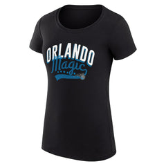 Orlando Magic G-III 4Her by Carl Banks Women's Super-Slim Fit Lightweight Filigree Logo T-Shirt - Black shop | NBA