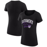Sacramento Kings G-III 4Her by Carl Banks Women's Super-Slim Fit Lightweight Filigree Logo T-Shirt - Black discount | NBA