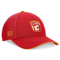 Calgary Flames Fanatics 2024 NHL Draft On Stage Trucker Adjustable Hat - NHL Hats