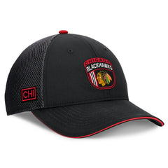 Chicago Blackhawks Fanatics 2024 NHL Draft On Stage Trucker Adjustable Hat - NHL Hats