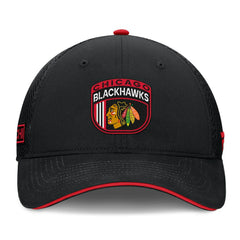 Chicago Blackhawks Fanatics 2024 NHL Draft On Stage Trucker Adjustable Hat - NHL Hats