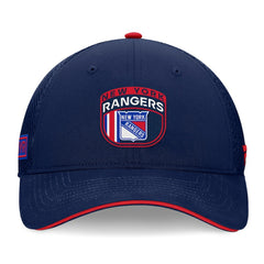New York Rangers Fanatics 2024 NHL Draft On Stage Trucker Adjustable Hat - NHL Hats