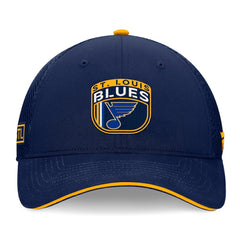 St. Louis Blues Fanatics 2024 NHL Draft On Stage Trucker Adjustable Hat - NHL Hats