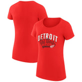 Detroit Red Wings G-III 4Her by Carl Banks Women's Super-Slim Fit Lightweight Filigree Logo T-Shirt – Red - NHL T-shirts