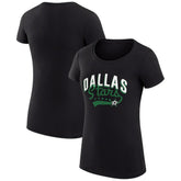 Dallas Stars G-III 4Her by Carl Banks Women's Super-Slim Fit Lightweight Filigree Logo T-Shirt – Black - NHL T-shirts