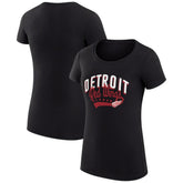 Detroit Red Wings G-III 4Her by Carl Banks Women's Super-Slim Fit Lightweight Filigree Logo T-Shirt – Black - NHL T-shirts