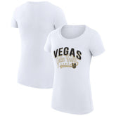 Vegas Golden Knights G-III 4Her by Carl Banks Women's Super-Slim Fit Lightweight Filigree Logo T-Shirt - NHL T-shirts