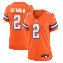 Denver Broncos Patrick Surtain II Women's Mile High Collection 1977 Throwback Player Game Jersey | NFL US