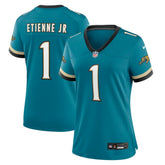 Jacksonville Jaguars Travis Etienne Jr Women's Prowler Throwback Game Jersey | NFL Sale