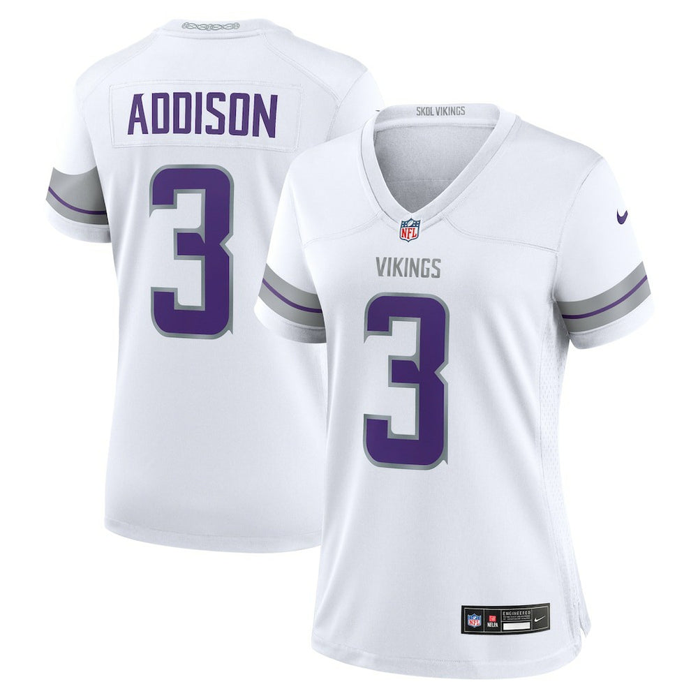 Minnesota Vikings Jordan Addison Women's Alternate Game Player Jersey | NFL Sale