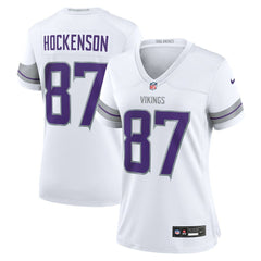 Minnesota Vikings T.J. Hockenson Women's Alternate Game Player Jersey | NFL Sale