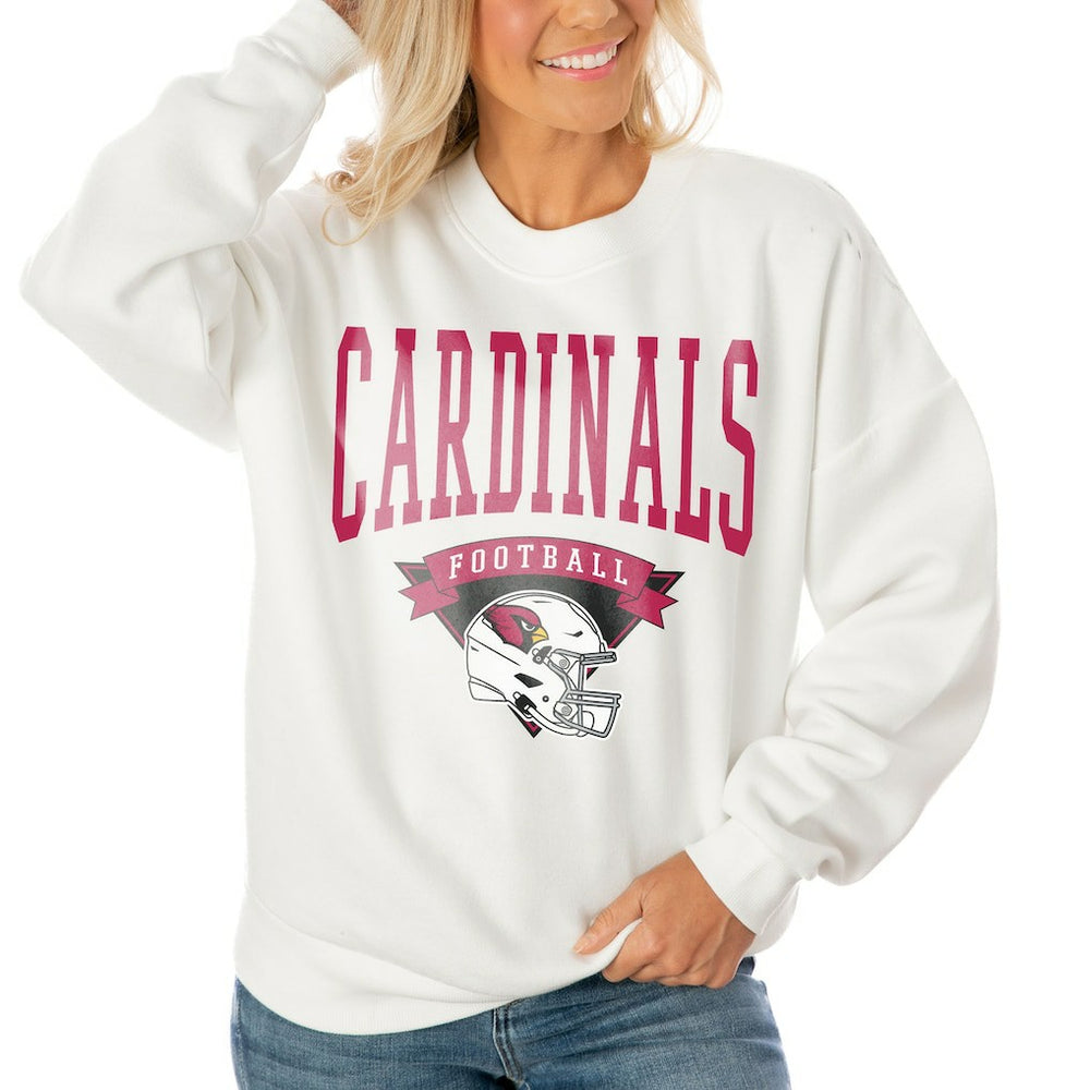 Arizona Cardinals Gameday Couture Women's Oversized Yard Line Tri-Blend Pullover Sweatshirt | NFL Near me