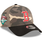 Boston Red Sox New Era Camo Crown A-Frame 9FORTY Adjustable Hat - MLB Hats