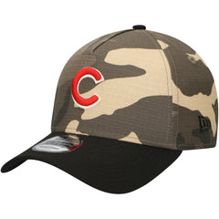 Chicago Cubs New Era Camo Crown A-Frame 9FORTY Adjustable Hat - MLB Hats