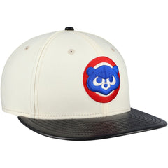 Chicago Cubs New Era Game Night Leather Visor 59FIFTY Fitted Hat - MLB Hats