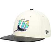 Tampa Bay Rays New Era Game Night Leather Visor 59FIFTY Fitted Hat - MLB Hats