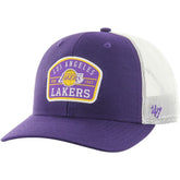 Purple Los Angeles Lakers '47 Semi Patch Trucker Adjustable Hat | NBA
