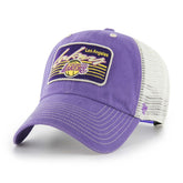 Purple Los Angeles Lakers '47 Five Point Patch Clean Up Adjustable Hat | NBA