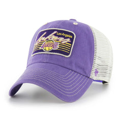 Purple Los Angeles Lakers '47 Five Point Patch Clean Up Adjustable Hat | NBA