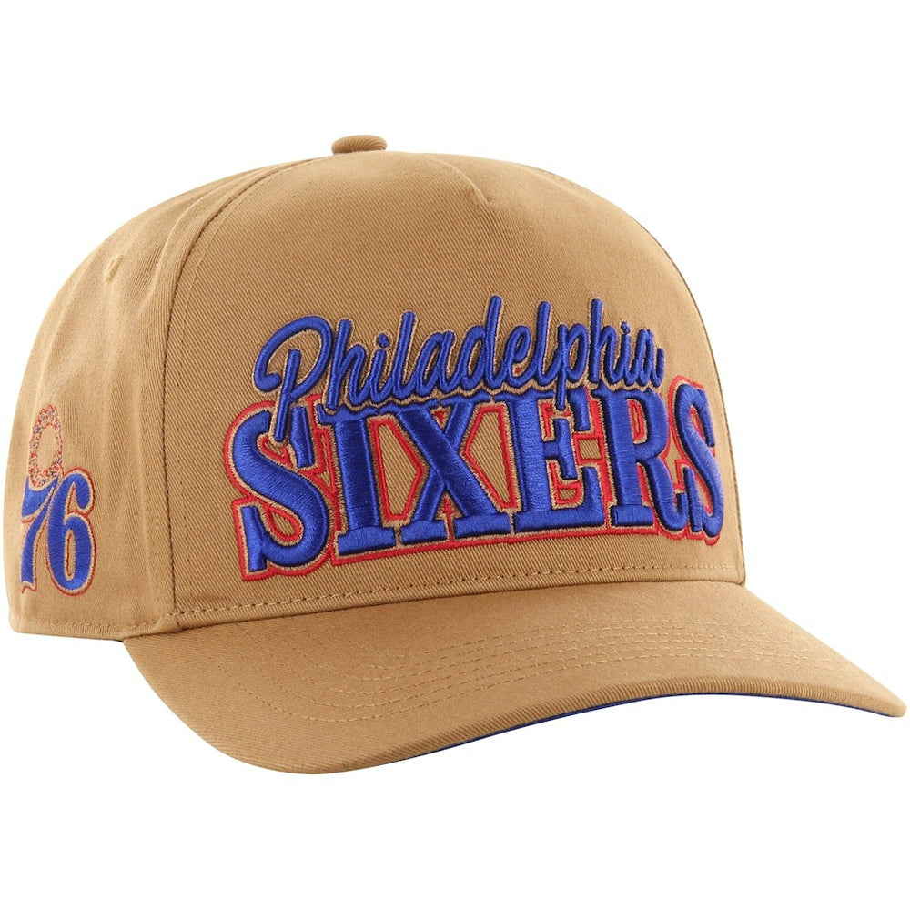 Tan Philadelphia 76ers '47 Barnes Hitch Adjustable Hat | NBA