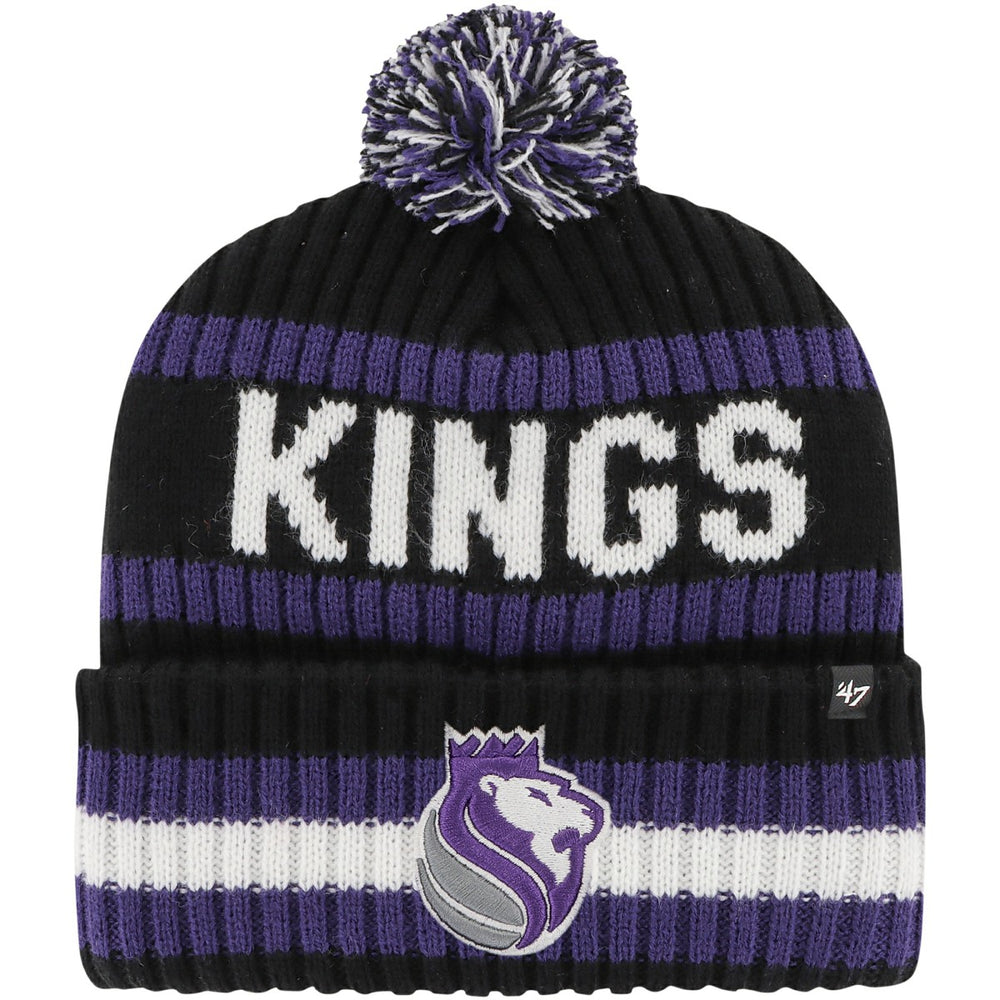 Black Sacramento Kings '47 Bering Cuffed Knit Hat with Pom | NBA