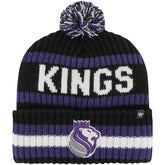 Black Sacramento Kings '47 Bering Cuffed Knit Hat with Pom | NBA