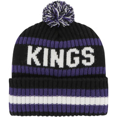 Black Sacramento Kings '47 Bering Cuffed Knit Hat with Pom | NBA