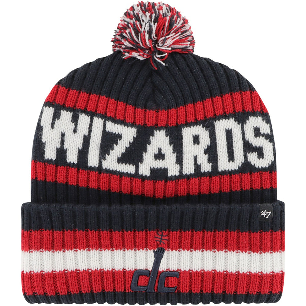 Navy Washington Wizards '47 Bering Cuffed Knit Hat with Pom | NBA