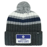 Toronto Maple Leafs '47 Stack Patch Cuffed Knit Hat with Pom - NHL Hats