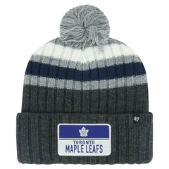 Toronto Maple Leafs '47 Stack Patch Cuffed Knit Hat with Pom - NHL Hats