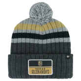 Vegas Golden Knights '47 Stack Patch Cuffed Knit Hat with Pom - NHL Hats