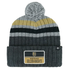 Vegas Golden Knights '47 Stack Patch Cuffed Knit Hat with Pom - NHL Hats