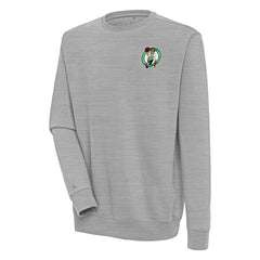 Heather Gray Boston Celtics Antigua Victory Pullover Sweatshirt | NBA